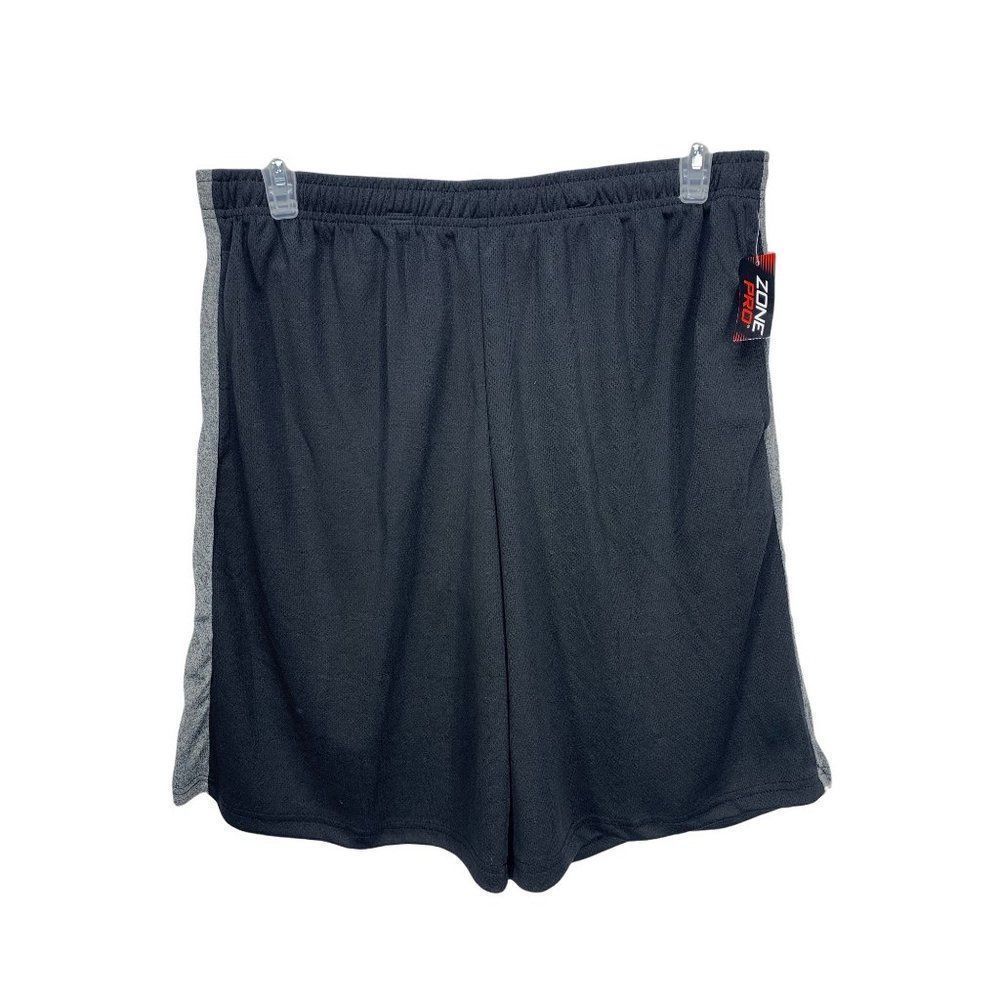 Zone Pro Men’s‎ Black Gray Athletic Shorts Size XL